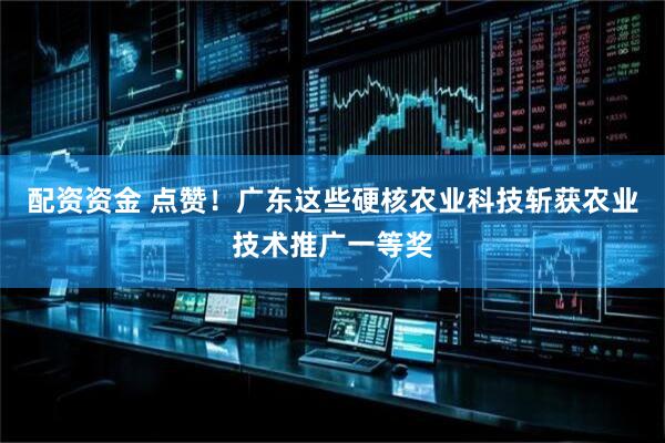 配资资金 点赞！广东这些硬核农业科技斩获农业技术推广一等奖